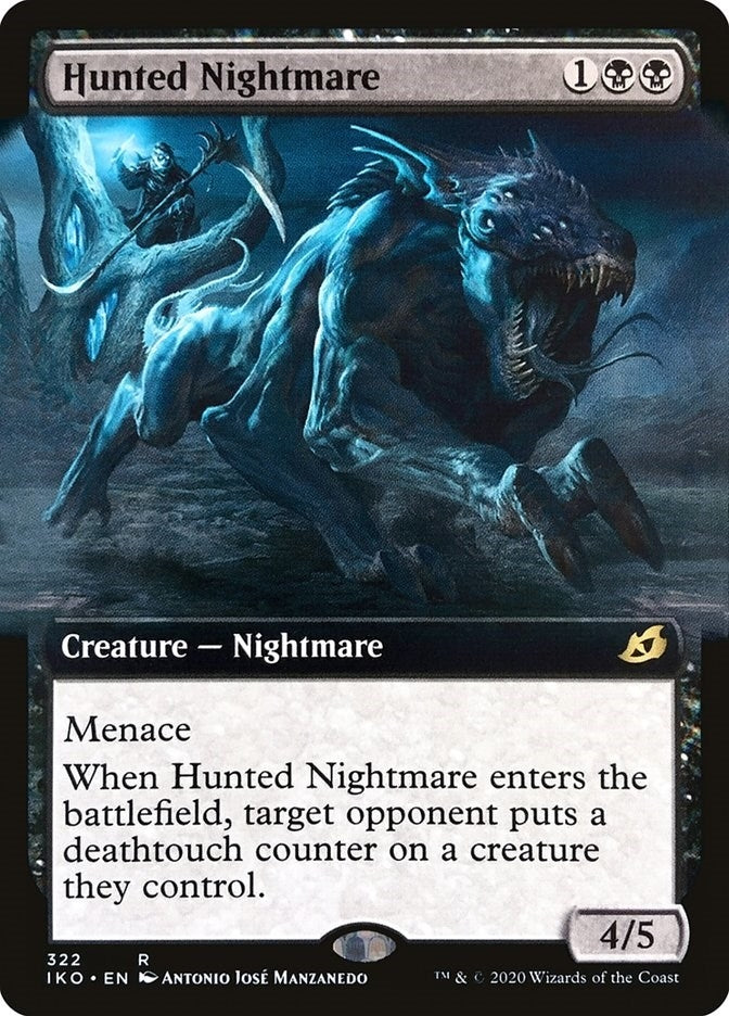 Image for Hunted Nightmare (Extended Art) (322) (Ikoria: Lair of Behemoths) - Magic: The Gathering