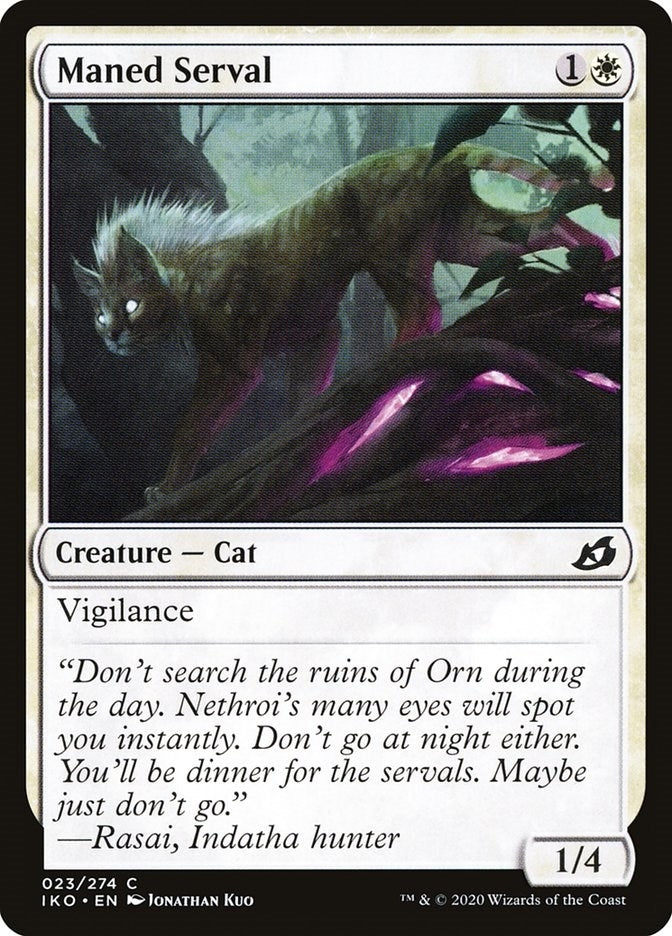 Image for Maned Serval (23) (Ikoria: Lair of Behemoths) - Magic: The Gathering