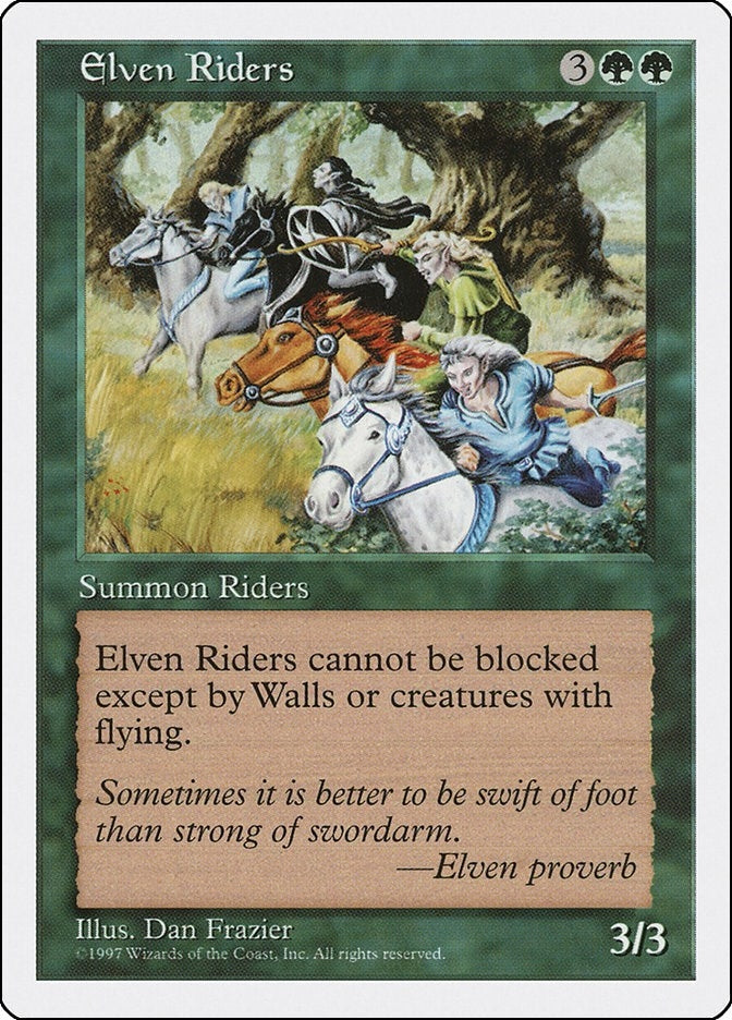 Image for Elven Riders (Fifth Edition) - Magic: The Gathering