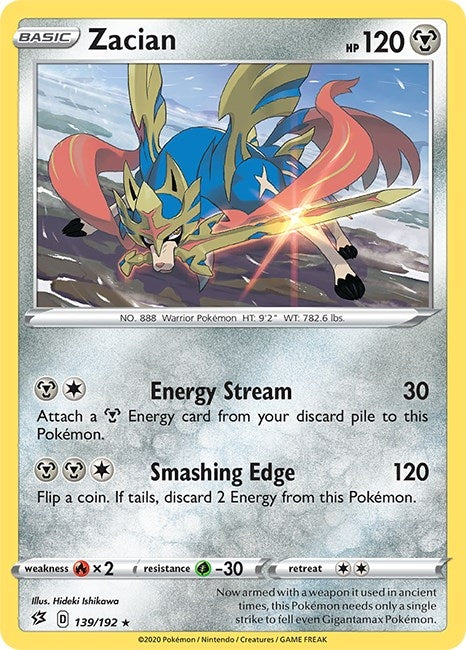 Zacian (139/192) (SWSH02: Rebel Clash)