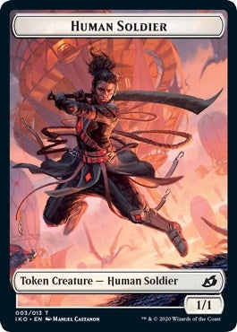 Image for Human Soldier Token (003) (3) (Ikoria: Lair of Behemoths) - Magic: The Gathering