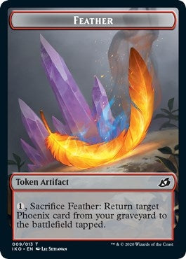 Image for Feather // Human Soldier (003) Double-Sided Token (9 // 3) (Ikoria: Lair of Behemoths) - Magic: The Gathering