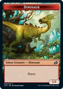 Image for Dinosaur // Human Soldier (004) Double-Sided Token (8 // 4) (Ikoria: Lair of Behemoths) - Magic: The Gathering