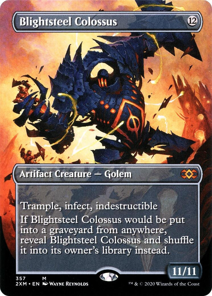 Image for Blightsteel Colossus (Borderless) (357) (Double Masters) - Magic: The Gathering