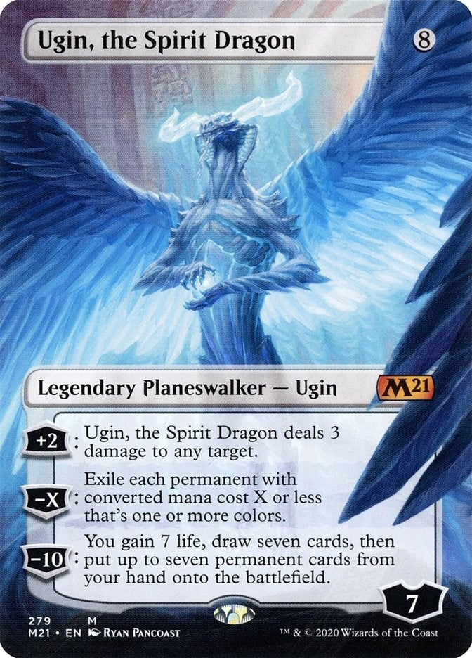 Image for Ugin, the Spirit Dragon (Borderless) (279) (Core Set 2021) - Magic: The Gathering