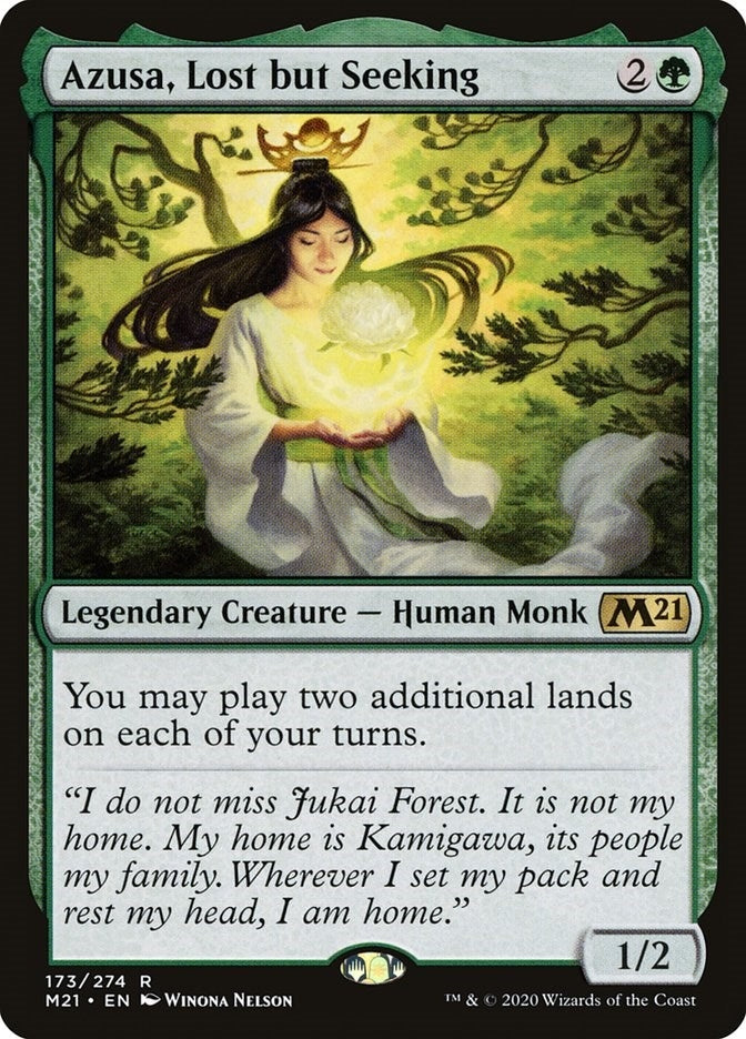 Image for Azusa, Lost but Seeking (173) (Core Set 2021) - Magic: The Gathering
