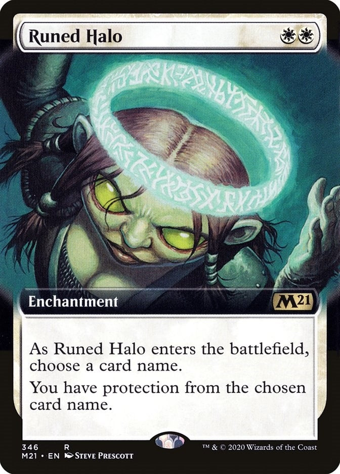Image for Runed Halo (Extended Art) (346) (Core Set 2021) - Magic: The Gathering