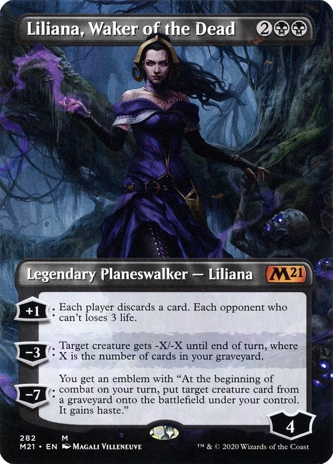 Image for Liliana, Waker of the Dead (Borderless) (282) (Core Set 2021) - Magic: The Gathering