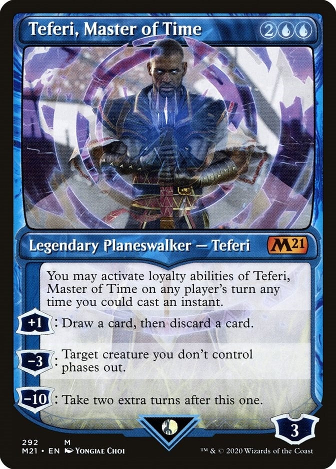 Image for Teferi, Master of Time (Showcase) (292) (292) (Core Set 2021) - Magic: The Gathering