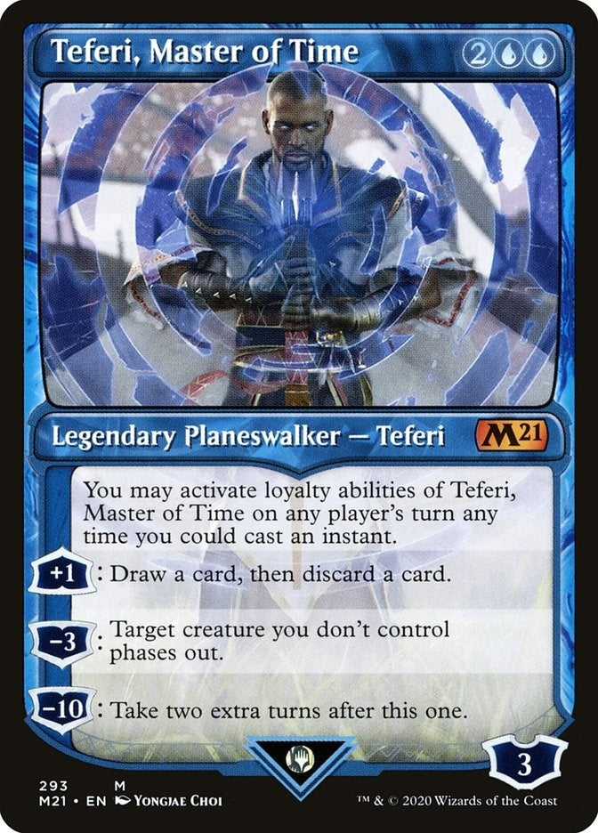 Image for Teferi, Master of Time (Showcase) (293) (293) (Core Set 2021) - Magic: The Gathering