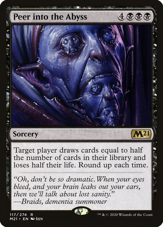 Image for Peer into the Abyss (117) (Core Set 2021) - Magic: The Gathering