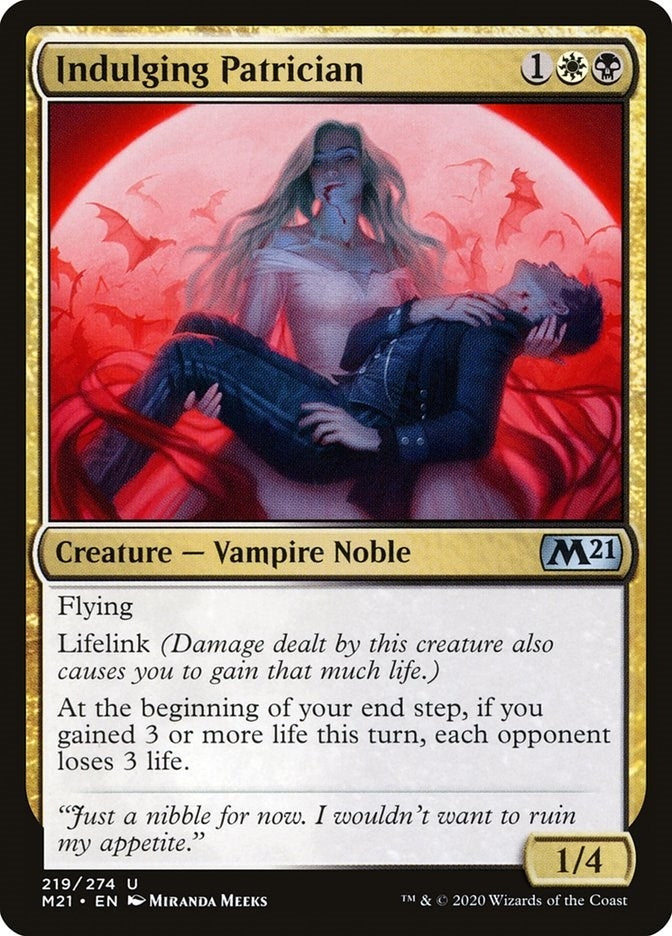 Image for Indulging Patrician (219) (Core Set 2021) - Magic: The Gathering