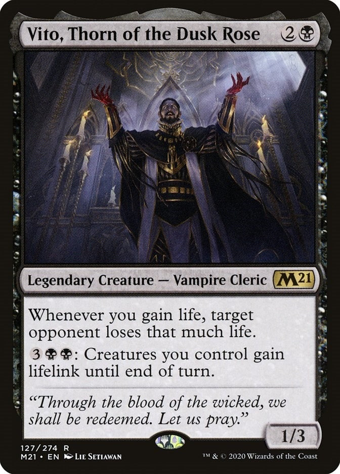Image for Vito, Thorn of the Dusk Rose (127) (Core Set 2021) - Magic: The Gathering