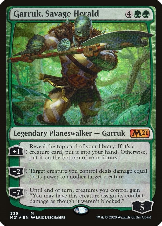 Image for Garruk, Savage Herald (336) (Core Set 2021) - Magic: The Gathering