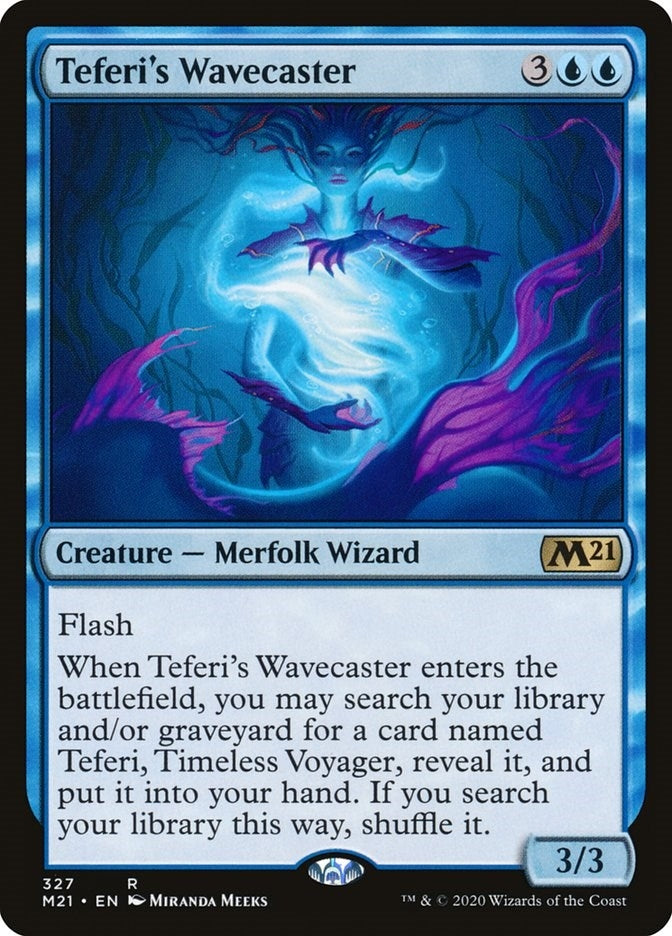 Image for Teferi's Wavecaster (327) (Core Set 2021) - Magic: The Gathering