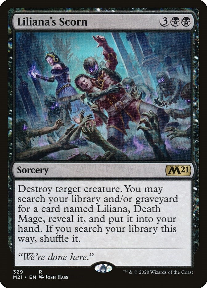 Image for Liliana's Scorn (329) (Core Set 2021) - Magic: The Gathering