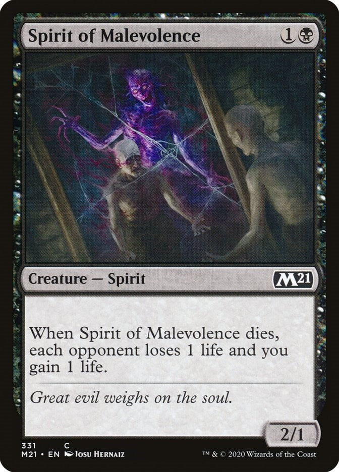 Image for Spirit of Malevolence (331) (Core Set 2021) - Magic: The Gathering