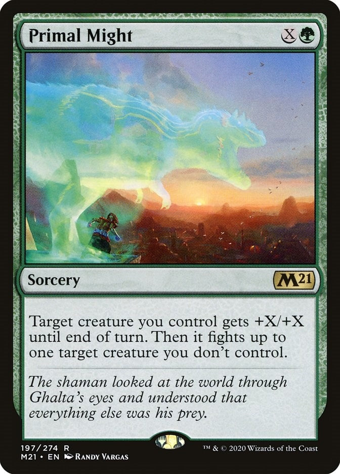 Image for Primal Might (197) (Core Set 2021) - Magic: The Gathering