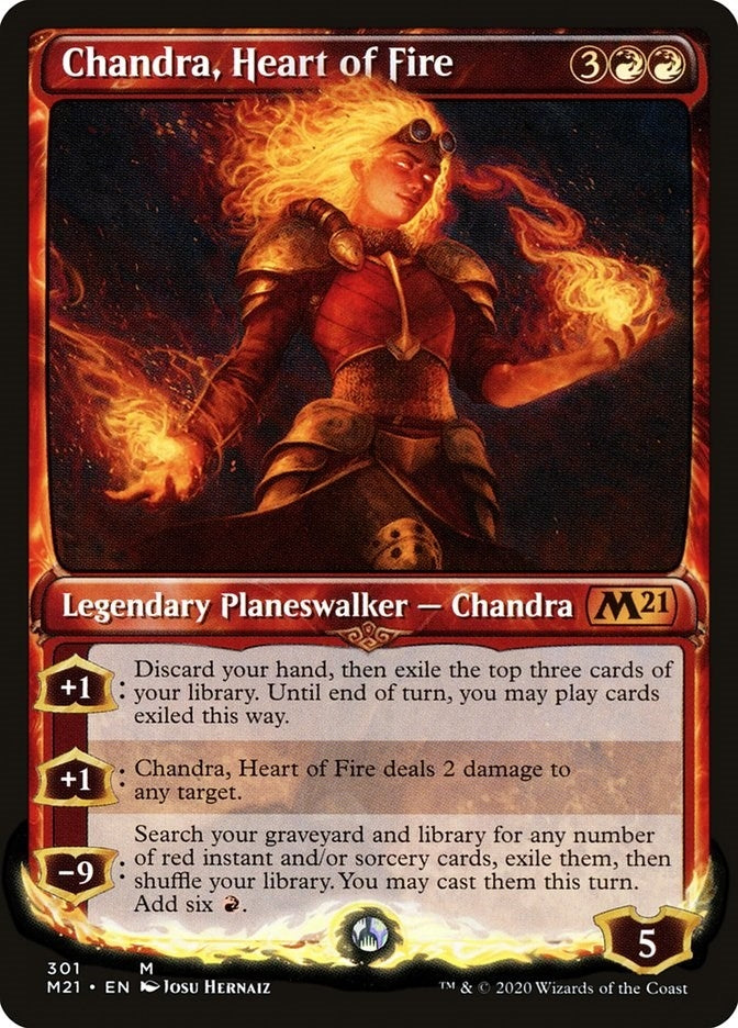 Image for Chandra, Heart of Fire (Showcase) (301) (Core Set 2021) - Magic: The Gathering