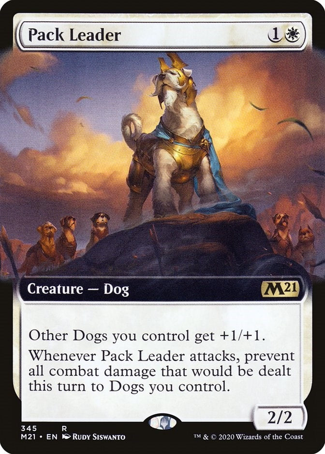 Image for Pack Leader (Extended Art) (345) (Core Set 2021) - Magic: The Gathering