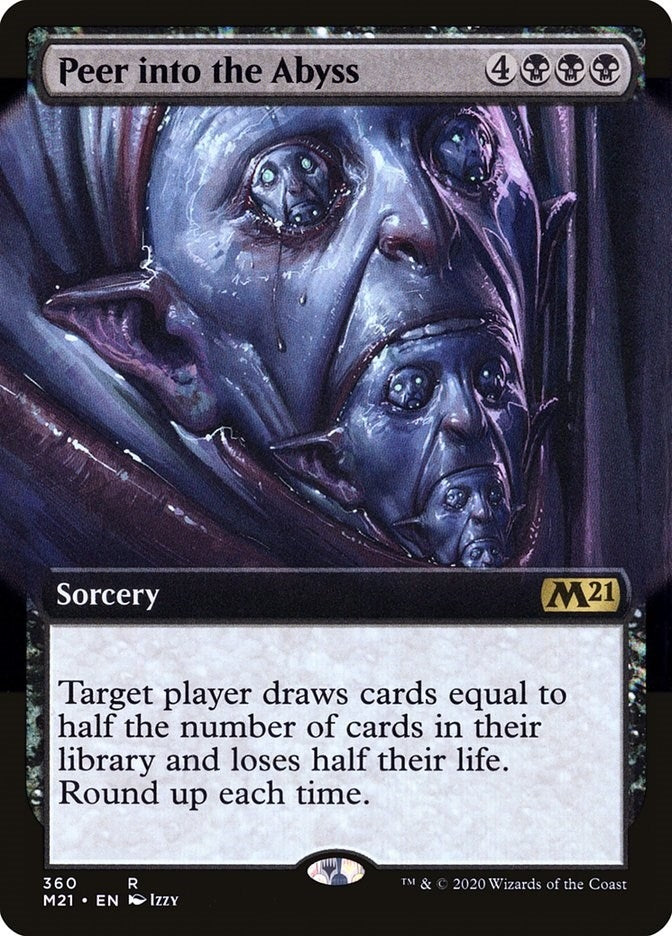 Peer Into the Abyss (Extended Art) (360) (Core Set 2021)