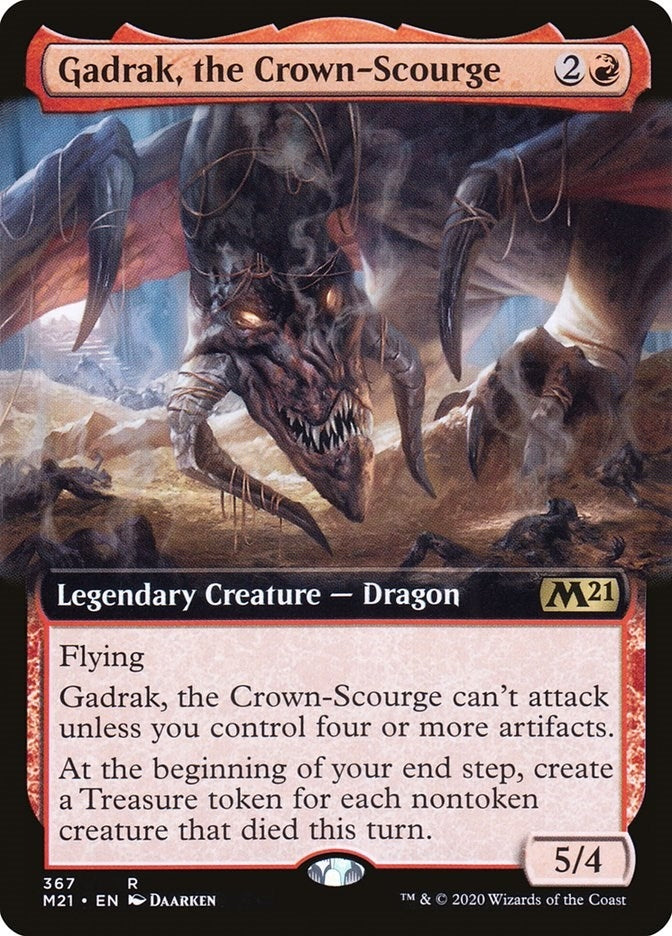Image for Gadrak, the Crown-Scourge (Extended Art) (367) (Core Set 2021) - Magic: The Gathering