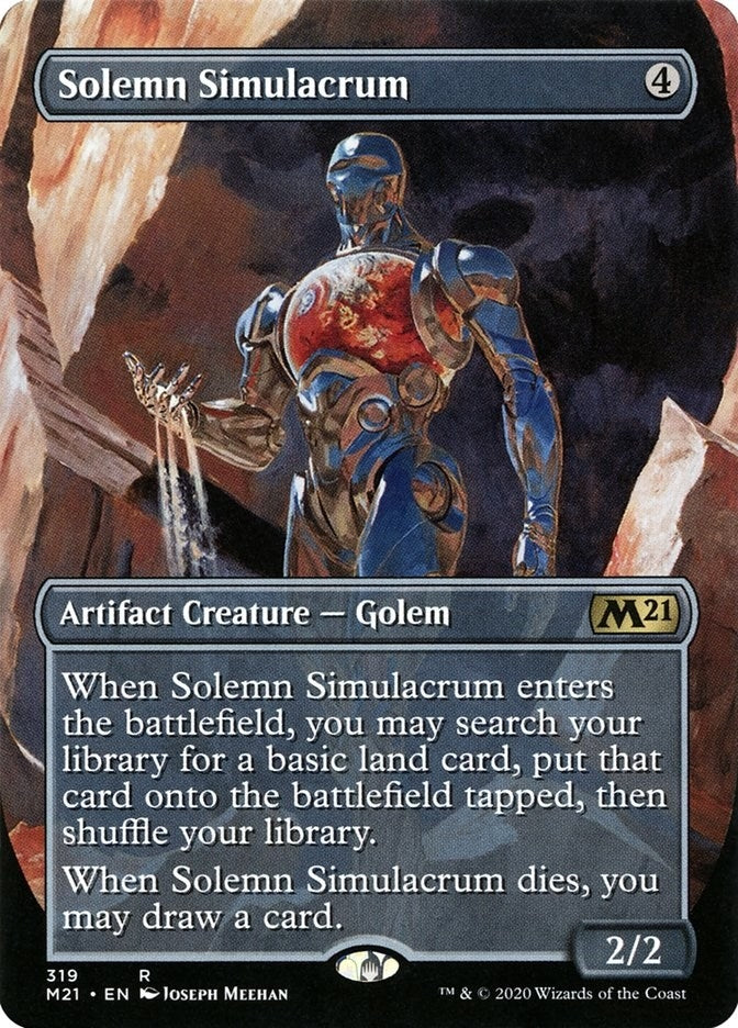 Image for Solemn Simulacrum (Alternate Art) (319) (Core Set 2021) - Magic: The Gathering