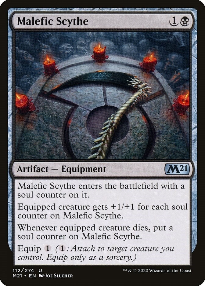 Image for Malefic Scythe (112) (Core Set 2021) - Magic: The Gathering