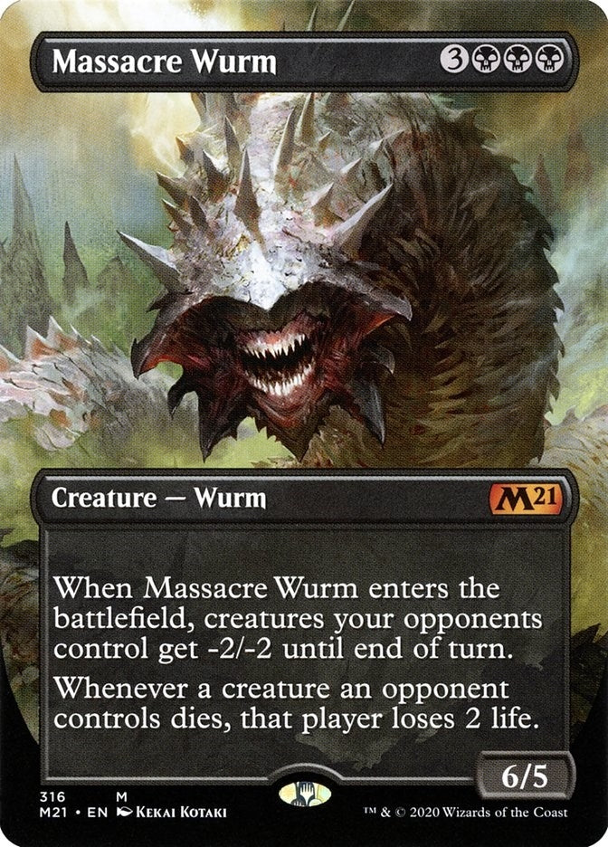 Image for Massacre Wurm (Alternate Art) (316) (Core Set 2021) - Magic: The Gathering