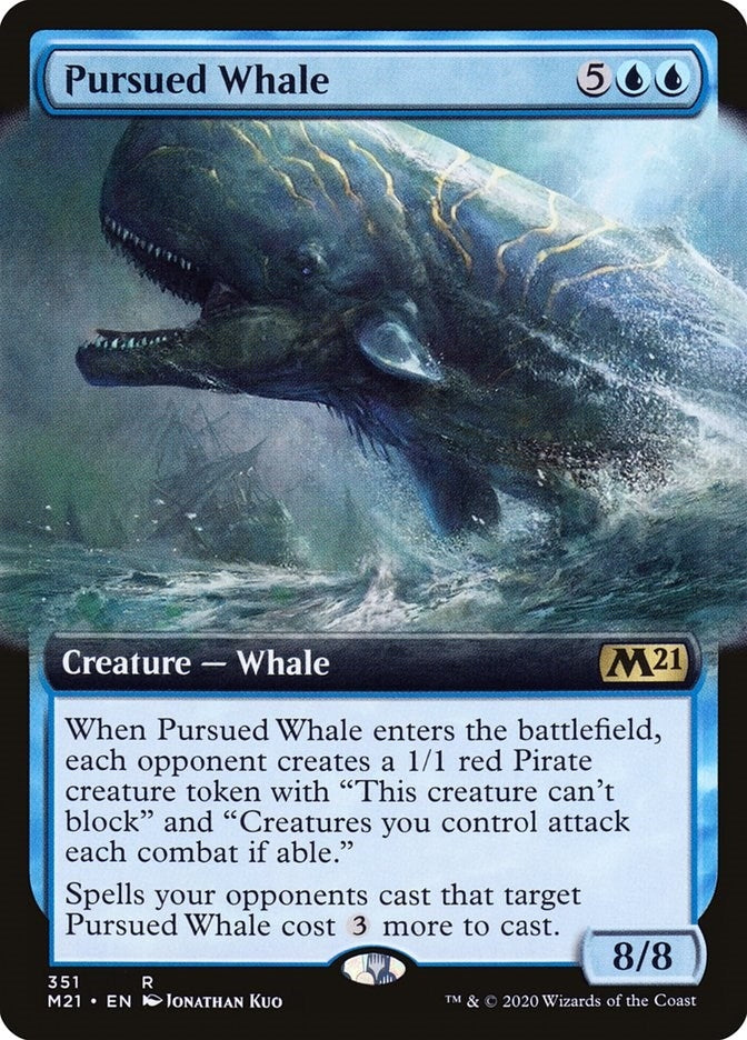 Image for Pursued Whale (Extended Art) (351) (Core Set 2021) - Magic: The Gathering