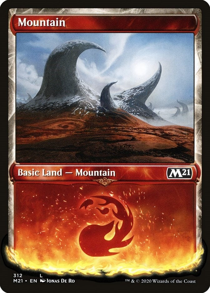 Image for Mountain (Showcase) (312) (Core Set 2021) - Magic: The Gathering