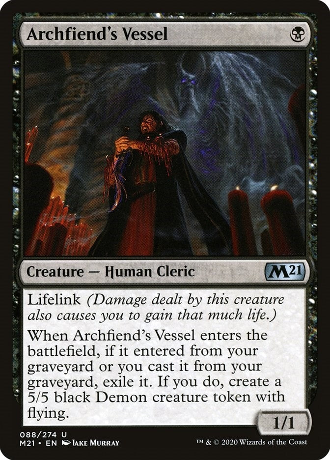 Image for Archfiend's Vessel (88) (Core Set 2021) - Magic: The Gathering