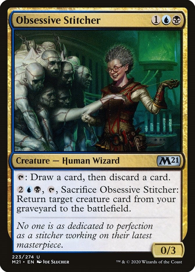 Image for Obsessive Stitcher (223) (Core Set 2021) - Magic: The Gathering