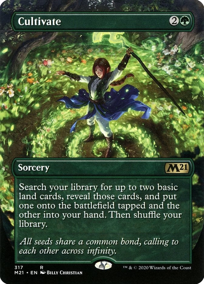 Cultivate (Alternate Art) (317) (Core Set 2021)