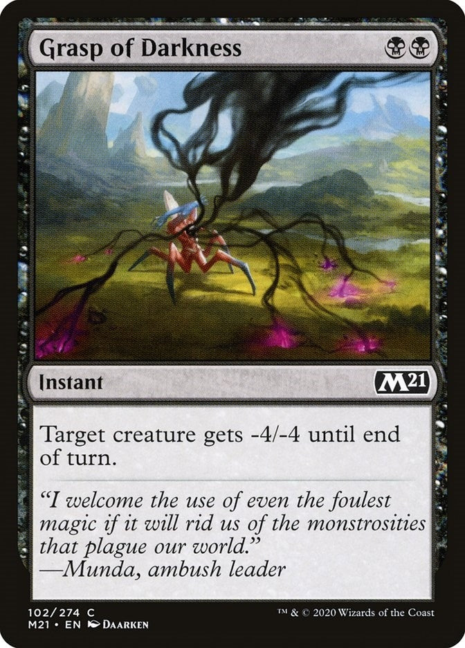 Image for Grasp of Darkness (102) (Core Set 2021) - Magic: The Gathering