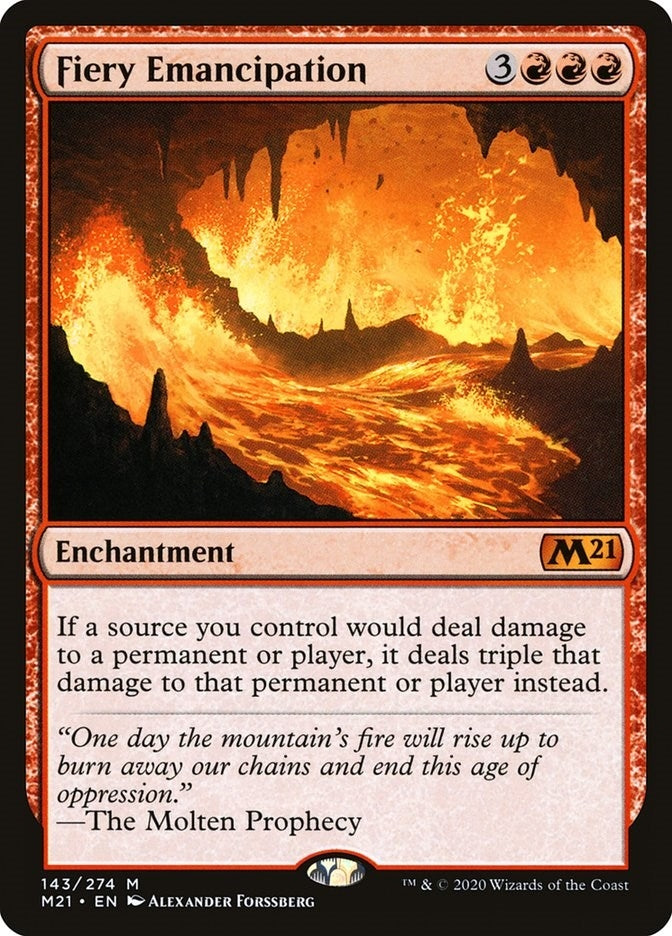 Image for Fiery Emancipation (143) (Core Set 2021) - Magic: The Gathering