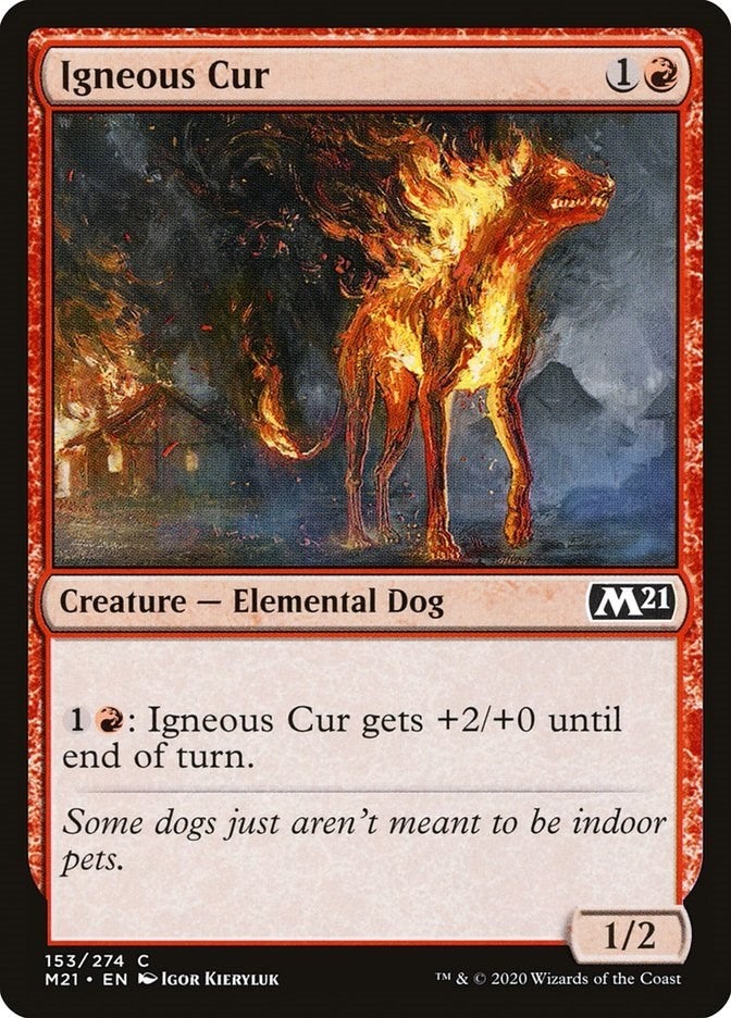 Image for Igneous Cur (153) (Core Set 2021) - Magic: The Gathering