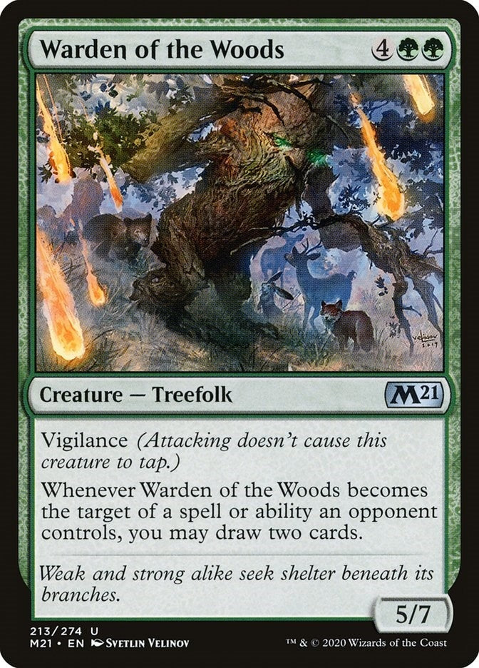 Image for Warden of the Woods (213) (Core Set 2021) - Magic: The Gathering