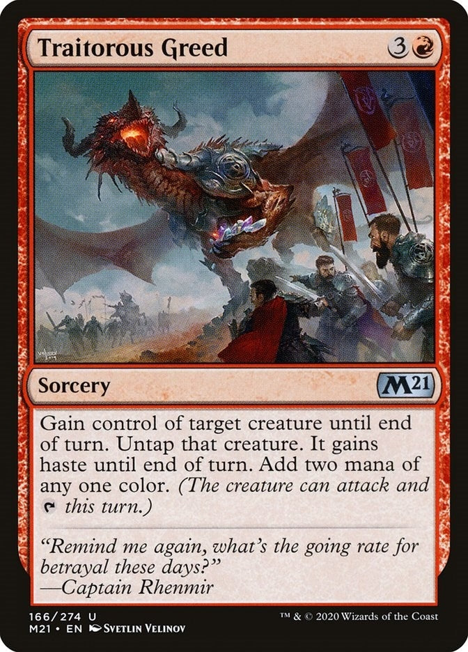 Image for Traitorous Greed (166) (Core Set 2021) - Magic: The Gathering