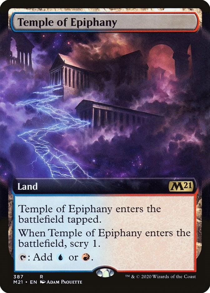 Image for Temple of Epiphany (Extended Art) (387) (Core Set 2021) - Magic: The Gathering