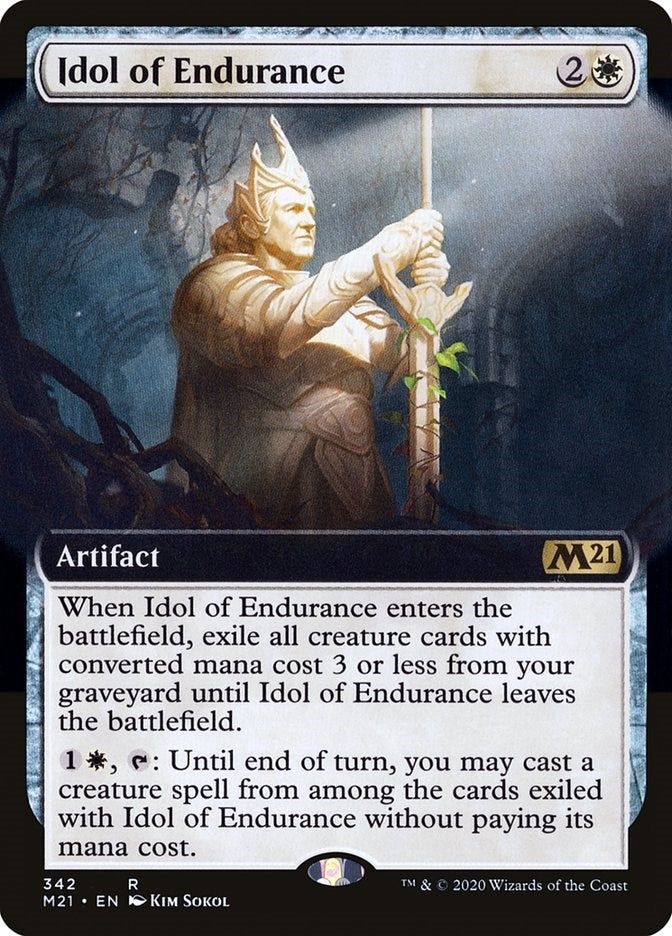Image for Idol of Endurance (Extended Art) (342) (Core Set 2021) - Magic: The Gathering
