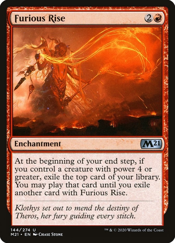 Image for Furious Rise (144) (Core Set 2021) - Magic: The Gathering
