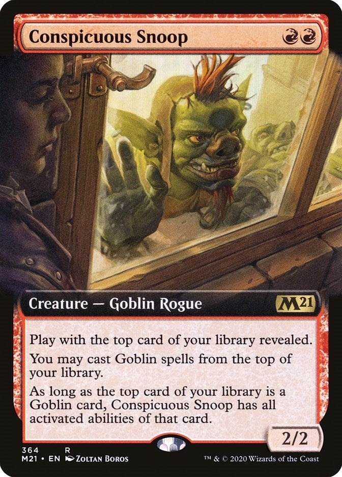 Image for Conspicuous Snoop (Extended Art) (364) (Core Set 2021) - Magic: The Gathering