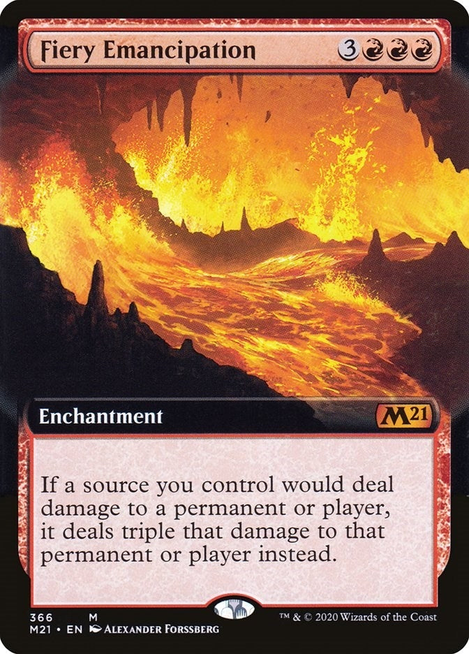 Fiery Emancipation (Extended Art) (366) (Core Set 2021)