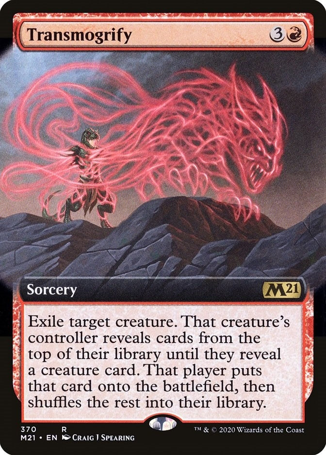 Image for Transmogrify (Extended Art) (370) (Core Set 2021) - Magic: The Gathering