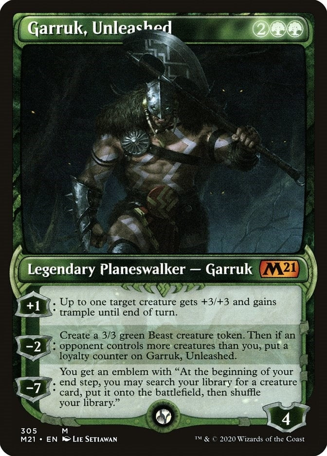 Image for Garruk, Unleashed (Showcase) (305) (Core Set 2021) - Magic: The Gathering