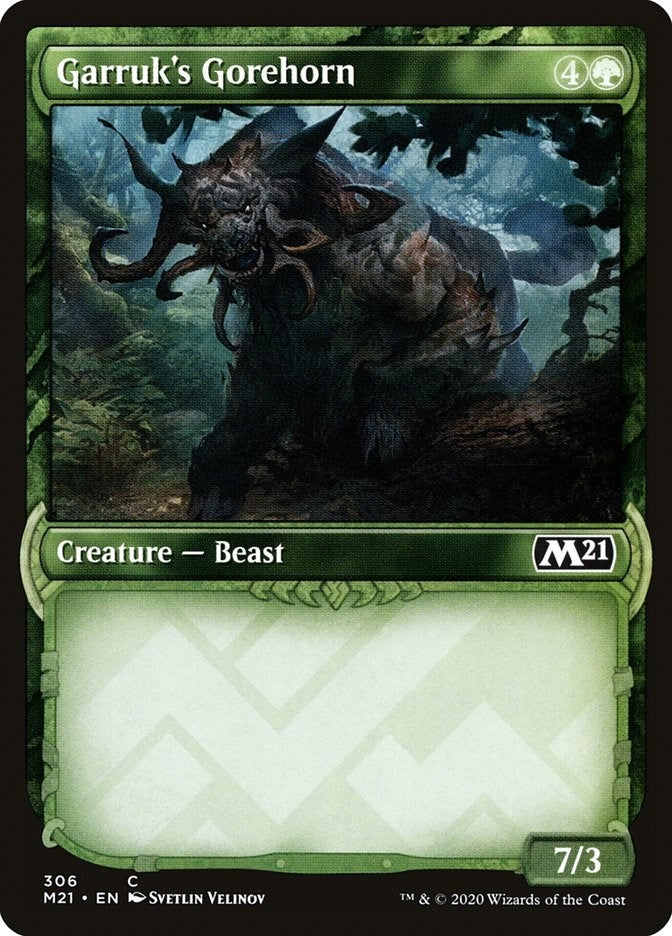 Image for Garruk's Gorehorn (Showcase) (306) (Core Set 2021) - Magic: The Gathering