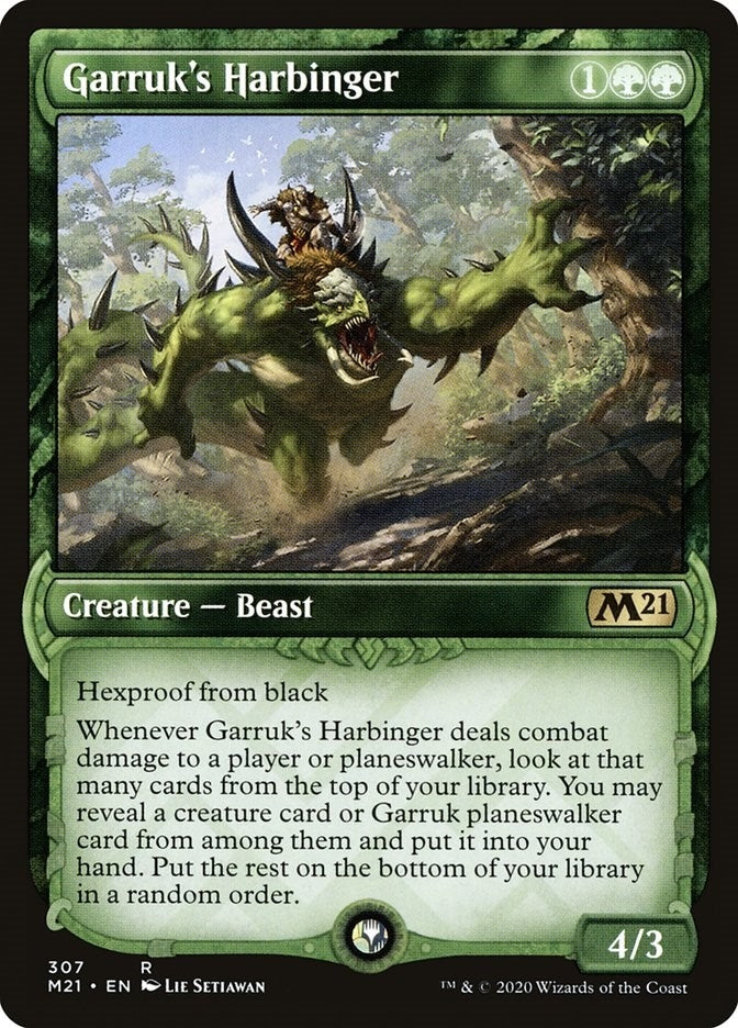 Image for Garruk's Harbinger (Showcase) (307) (Core Set 2021) - Magic: The Gathering