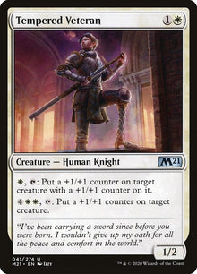 Image for Tempered Veteran (41) (Core Set 2021) - Magic: The Gathering