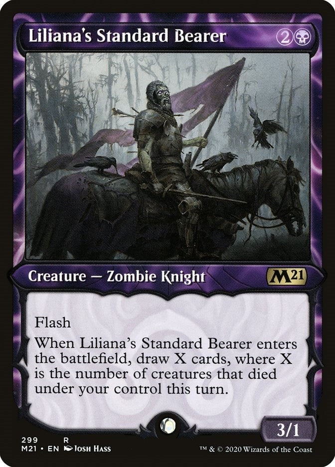 Liliana's Standard Bearer (Showcase) (299) (Core Set 2021)